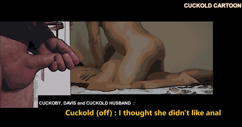 Cuckoby: Cuckold cartoon : Anal in front of husband