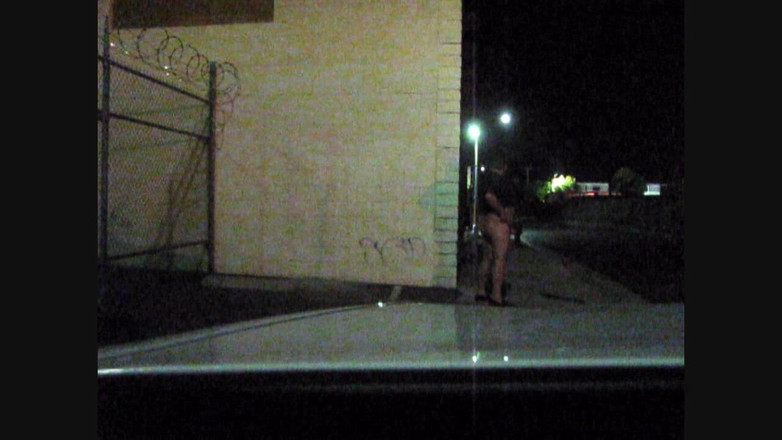 The porky pervert: Spermă pe trotuar, noaptea