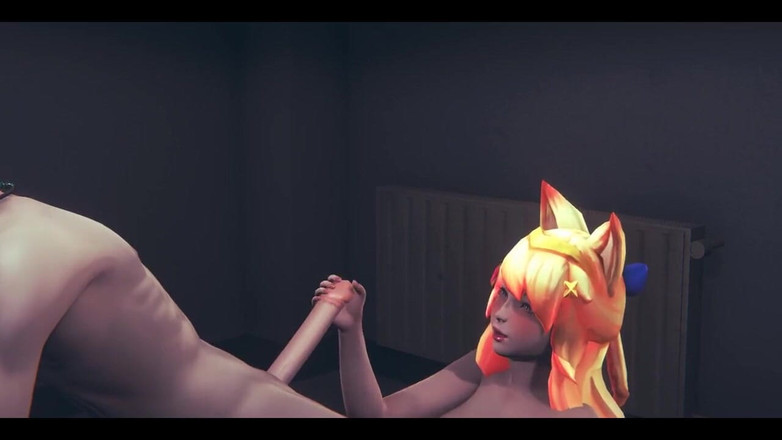 HentaiTubes: Lol hentai - ahri star guardian lagi asik ngocok kontol - porno...