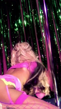 Blonde hottie with big tits gets fucked by two guys at once