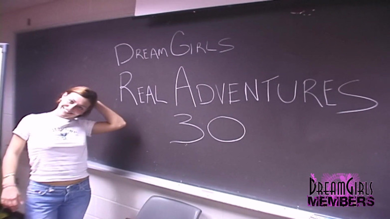 Dream Girls: Spreading pussy in a college classroom