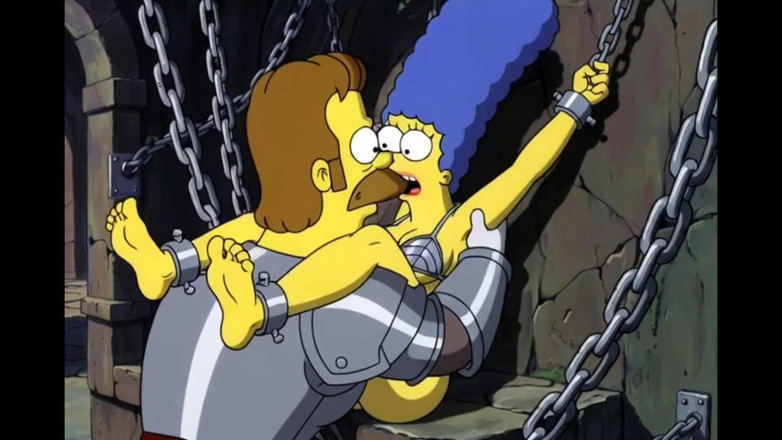 Octopussy Lovers Club: Schlampe in Ketten Nimmt Sein Sperma. Erotische Fantasie. Cartoon-parodie Auf...