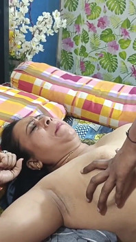 Indian Desi Maid and House Owner Touch Her Big Boobs and Fucking Her Tight Pussy Hindi Voice
