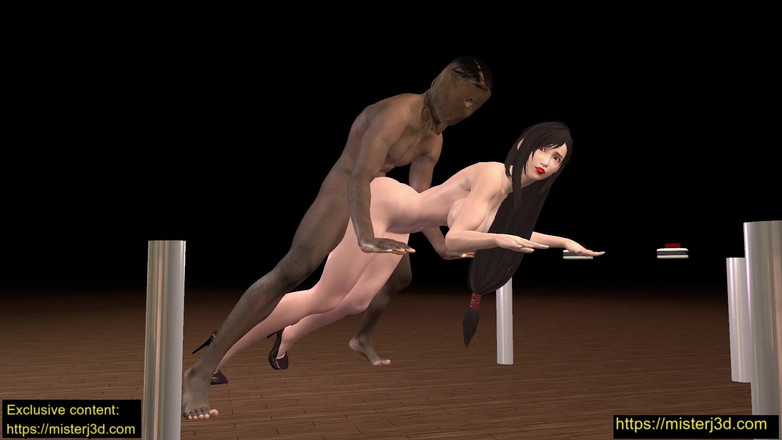 Misterj 3d Studio: Tifa memerlukan pasangan yang lebih besar dalam posisi doggy