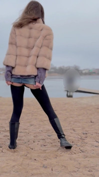 Invierno, playa, sin bragas