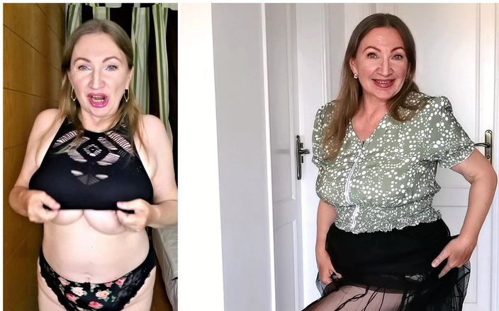 Maria Old: Hot MILF with Big Natural Tits Shake Them