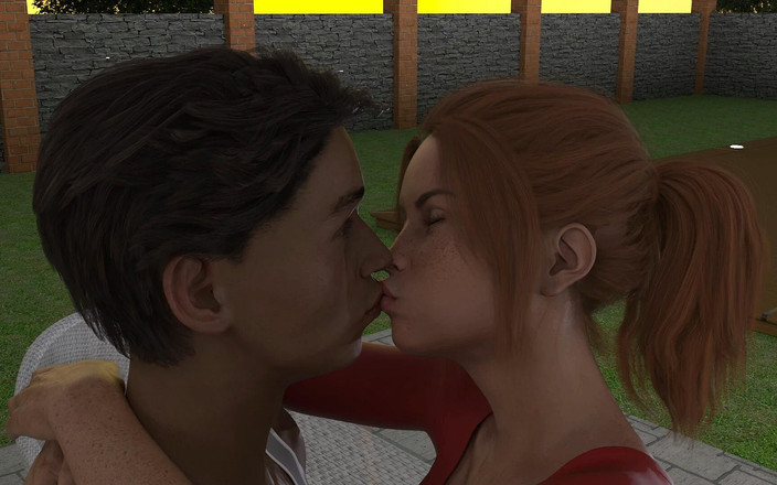 Adultgameplayvideos studio: Manželka mého nevlastního bratra # 59 - John dostal vášnivý polibek od Jennifer