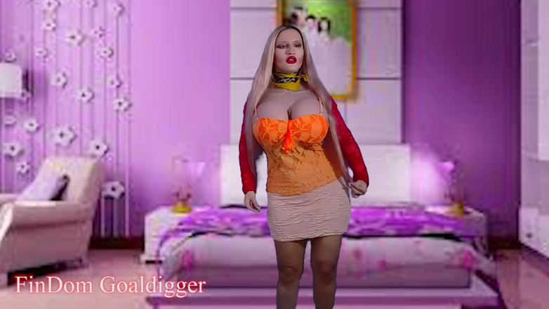 FinDom Goaldigger: Bi-tréning se předvádí