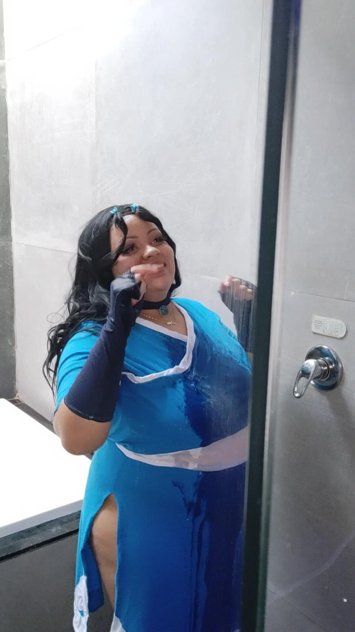 Cutiepiie Chubby: BBW Katara Cosplay Photoshoot Making off