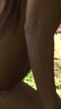 Beautiful girl's anal fuck in the wood