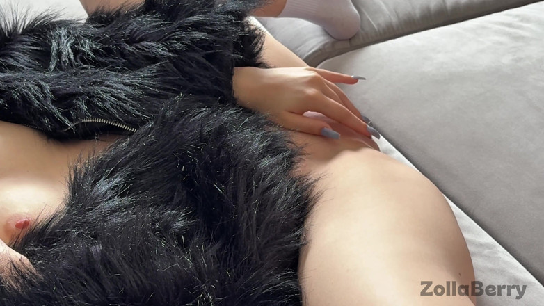 Zolla-berry: In Only a Thong Under a Fur Coat a Hot...