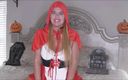 Nikki Nevada: Little Red Riding Hood Halloween masturbation