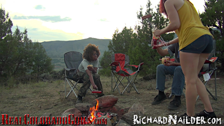 Richard Nailder Hardcore: Cute Redhead Does First Ass-to-mouth and Lesbian Experience in Camping...