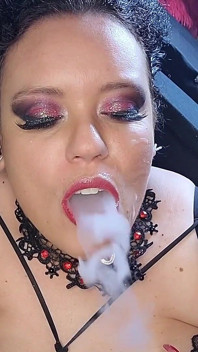 Smoking Blowjob and Facial Cum Another Angle