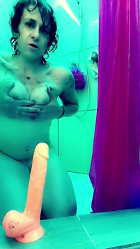 Dildo in the Shower, Wap Watch Me Ride My Dildo All Wet