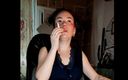 Asian wife homemade videos: My stepsister sexually smokes a cigarette