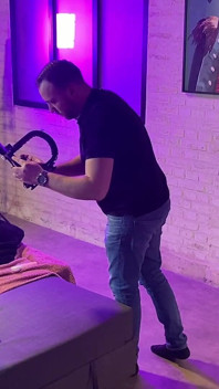 Behind the Scenes: Caged Sub Gets Destroyed by His Mistress’s Strap-on - BDSM - French Pegging