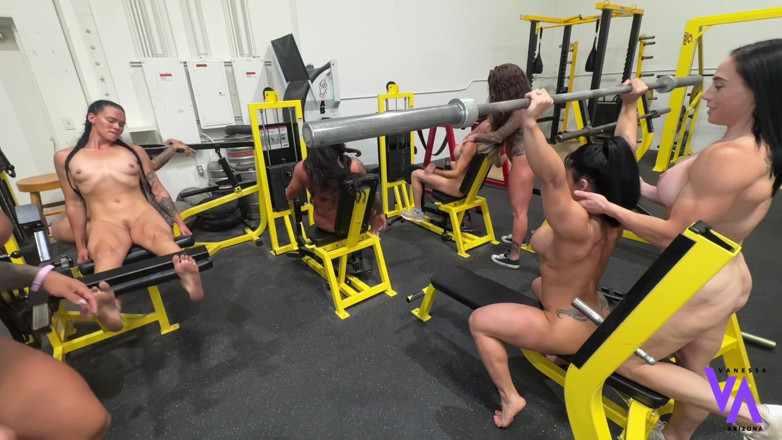 Vanessa Arizona: Muscle Mommies Get in Nude Workout at the Gym