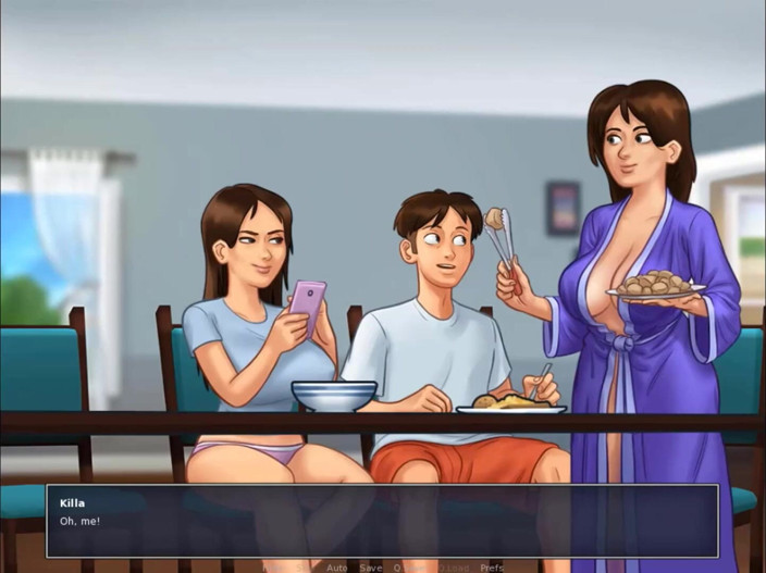 Cartoon Play: Summertime saga 第71部分 - 愚蠢婊子的嘴里射精 69