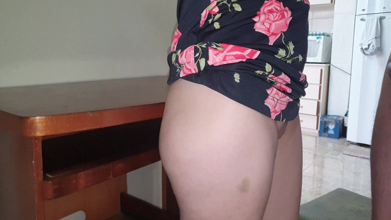 Casal Amador: Levantando minha saia e colocando meu pau na buceta da...