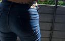 Perwerspaar Bi: Napalona kobieta sika w spodniach