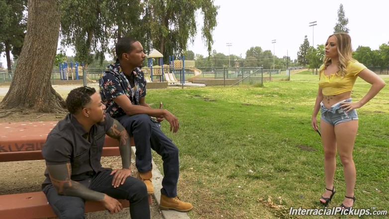 Interracial Pickups: Anna Claire Clouds Banged by 2 Strangers