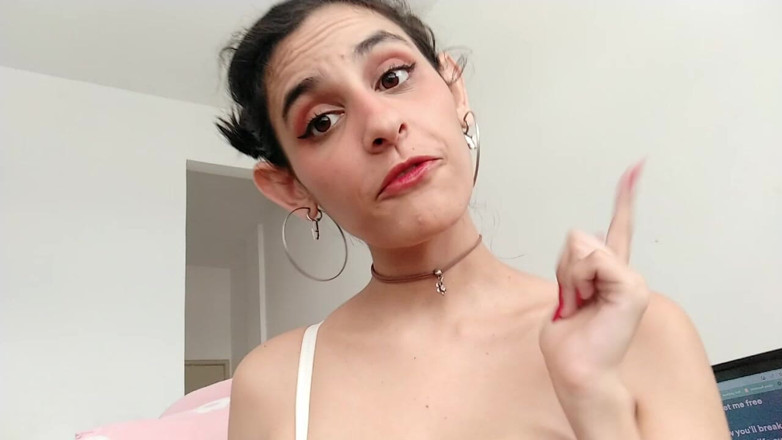 Ms Candy Bunny: Cum for Me Challenge - Femdom Clip