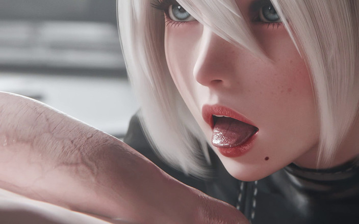 Orlikx: 2b nier automata sakso ve kasaba kovboy kız sikişi - kremsi...