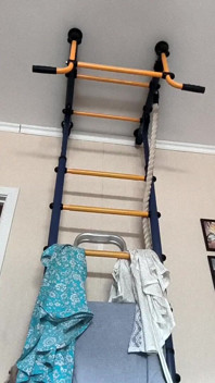 Naked Hanging on the Horizontal Bar