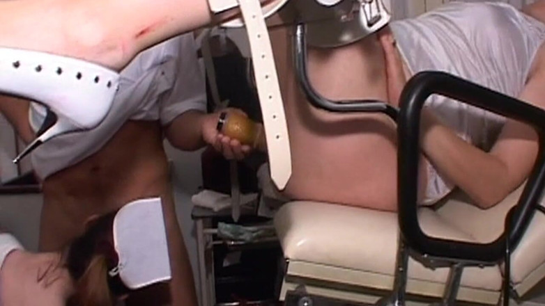 THAGSON ONLY: Insatiable MILF Spread Wide on Gyno Chair