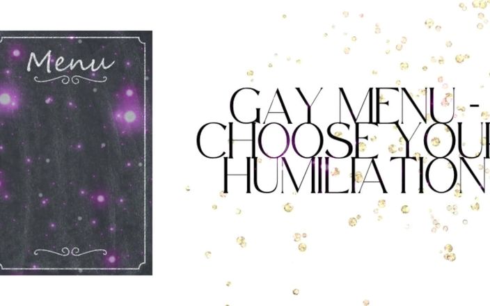 Goddess Misha Goldy: Gay menu - vyberte si své ponížení, plaťte za svou degradaci