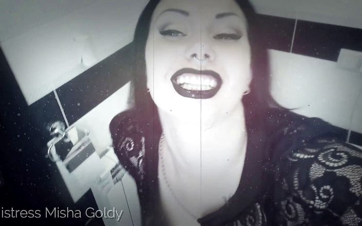 Goddess Misha Goldy: See you in the toilet! Vore
