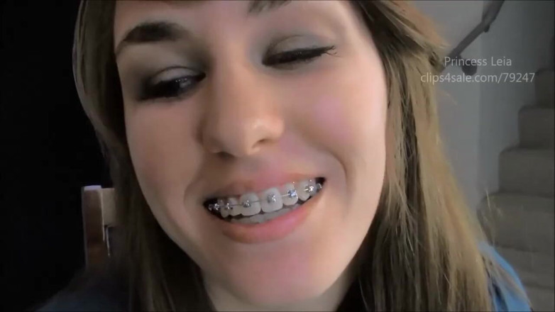 Princess Leia: Cum on your babysitter's braces