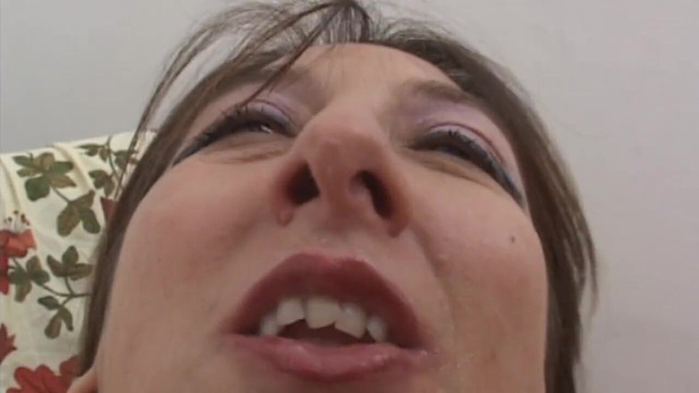 Milf in Love: Ugly italian milf loves to take cock in the ass