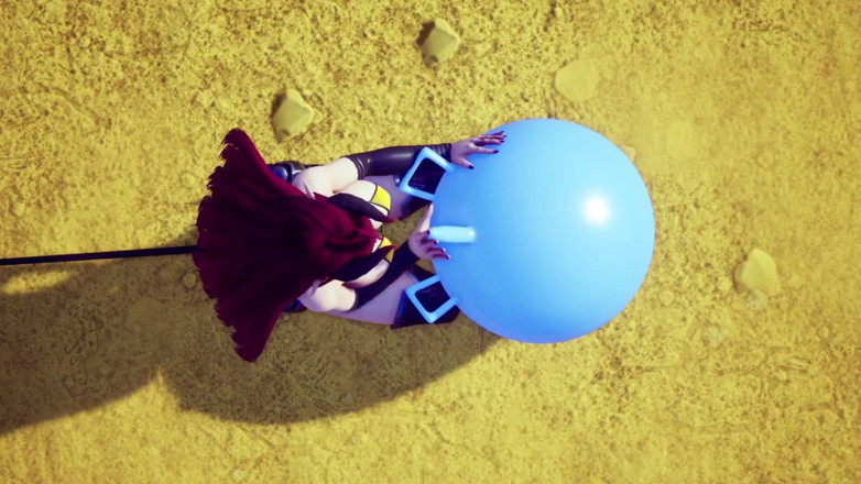 Wraith ward: Demon girl sucking off a bouncing ball