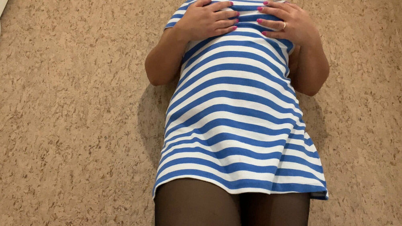 Lux Eva: 恋物癖 透明连裤袜 没有内裤