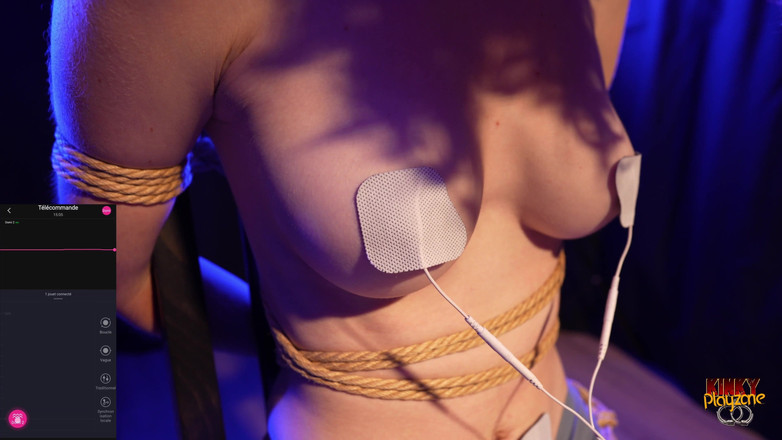 KinkyPlayzone: La primera experiencia de electro-juego y vibrador de Lou - 4k