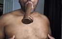 MrGoudreauXXX: Hard Black Cock Stroking and Dildo Sucking - BBC Solo