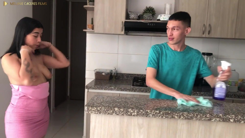 Franck: Horny Stepmom Likes to Clean Very Sexy