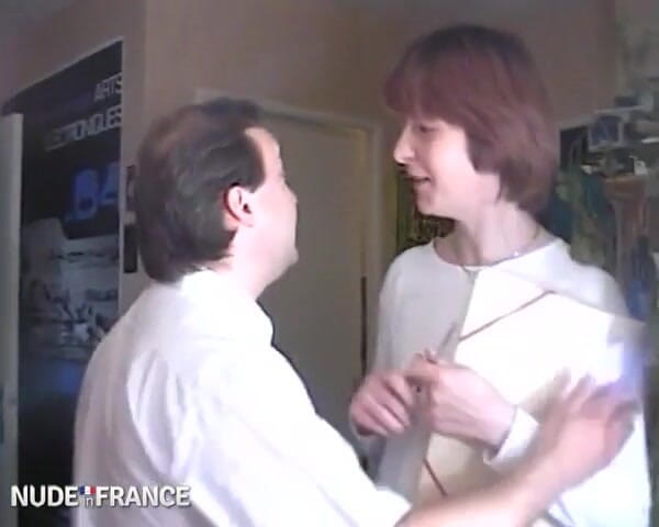 Nude in France: Hairy mature brunette in stockings gets her tight asshole pounded...