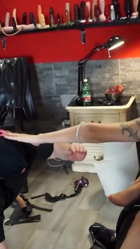 Mistress Gaia Femdom Dungeon Foot Domination