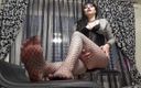 Goddess Misha Goldy: JOI CEI over my feet in fishnets