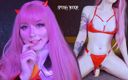 Spooky Boogie: Cute girl Zero Two rides cock until cum