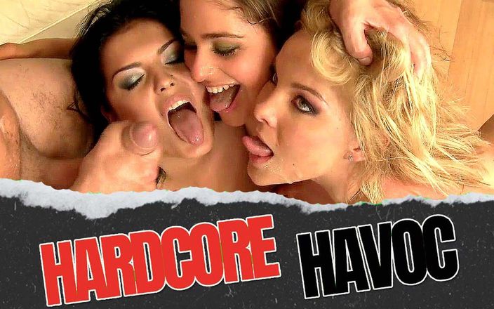 Hardcore havoc: Dped eurosluts vyschnou do své těsné anální zadkové díry bez...