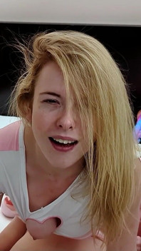 German Blonde Girl Pick up Two Guys for Amateur MMF Threesome in Hotel