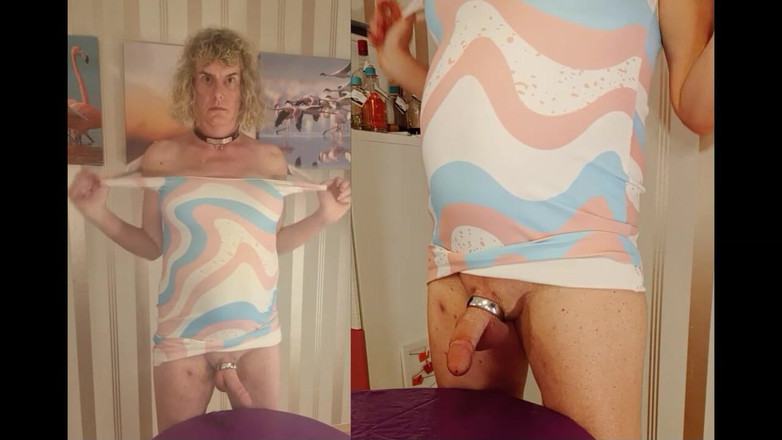 TSLillySophie: Fata Transsexuală Anna își arată sexul dur cu fetele și țâțele mari