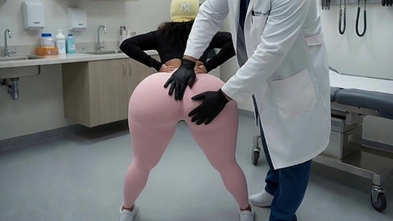 Animate golden: Petite Big Ass Girl Twerking in Tight Pink Leggings and...