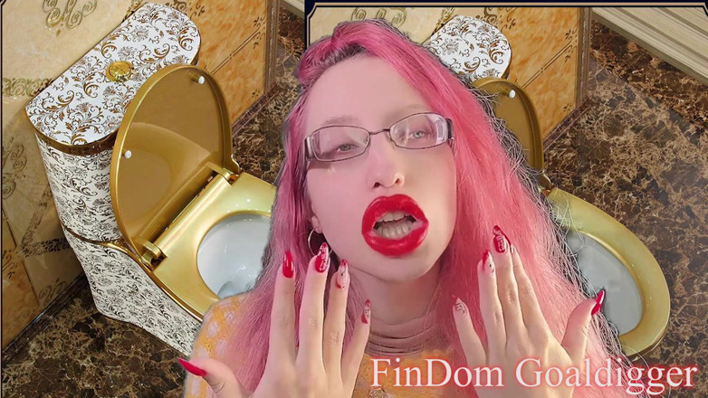 FinDom Goaldigger: Toilet cleaner servant transformation!