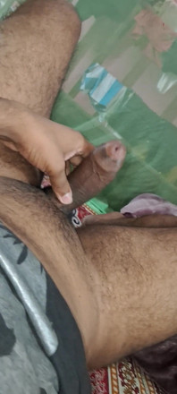 College Boy Masturbating at Night, Spilled a Lot of Semen on His Stomach.