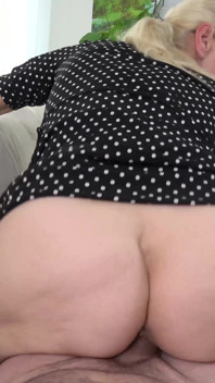 MILF shows off her huge boobs while bouncing on a fat cock